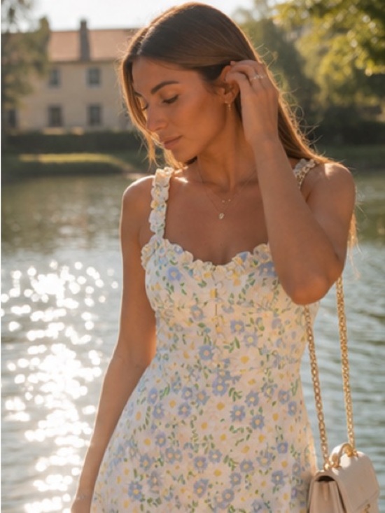 Zara Dresses & Skirts - Zara floral satin dress bloggers fav